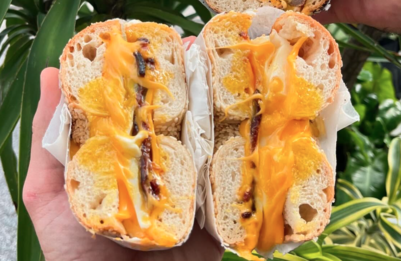 Image: cheesy bagel