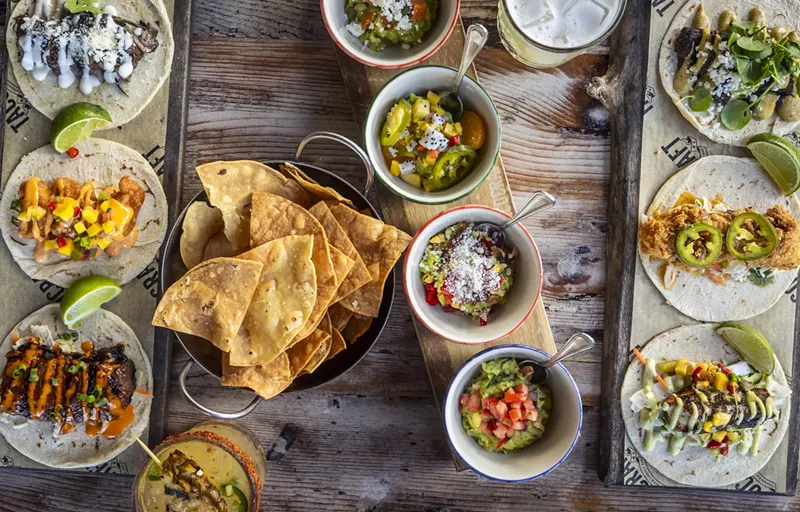 Image: food on trays from Tacocraft