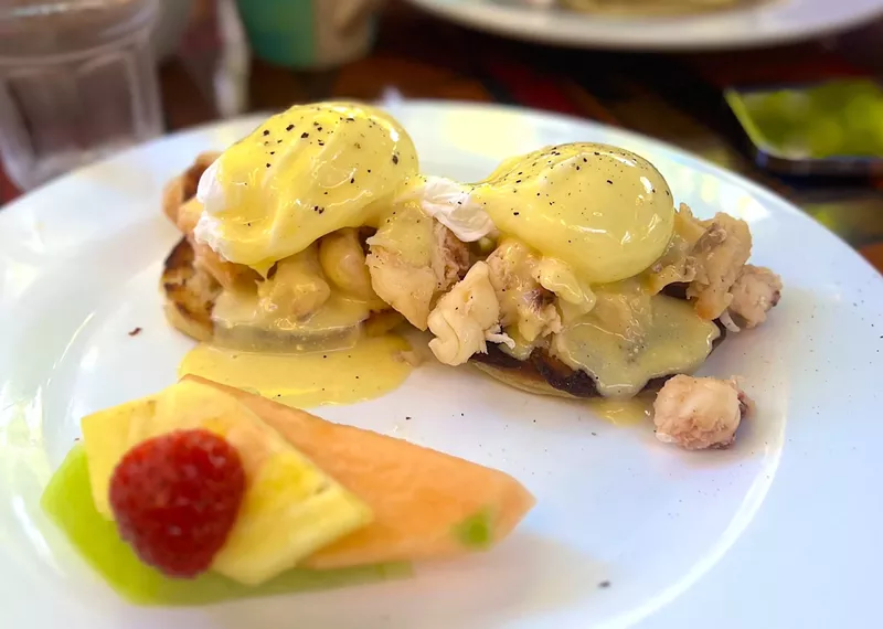 Image: Blue Heaven is one of the best restaurants in Key West. The Key West shrimp Benedict is legendary.
