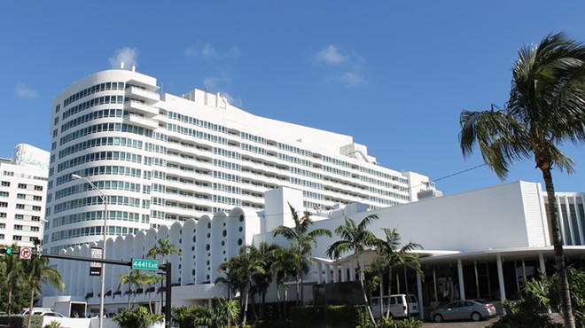 Exterior of Fontainebleau in Miami Beach