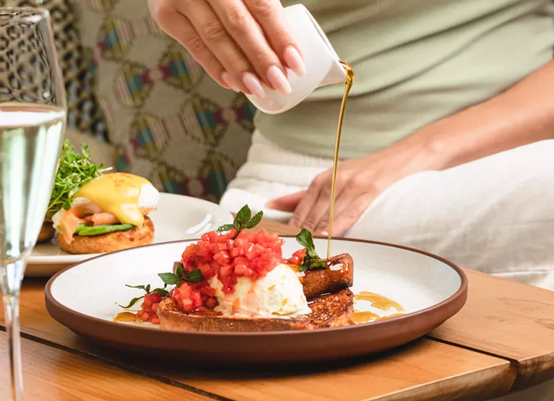 Image: woman with toast