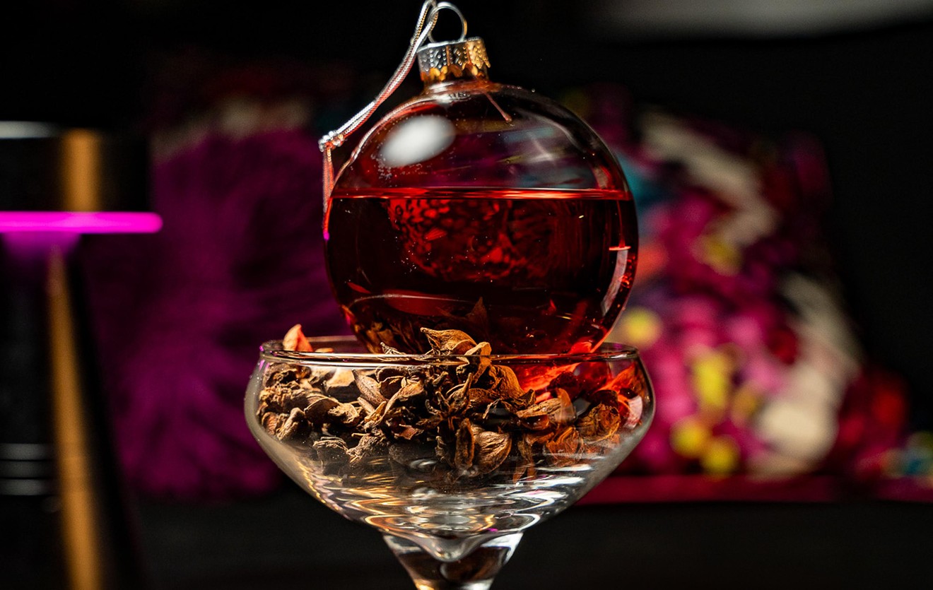 You can't hang this holiday ornament, but you can drink it at Rosa Sky.
