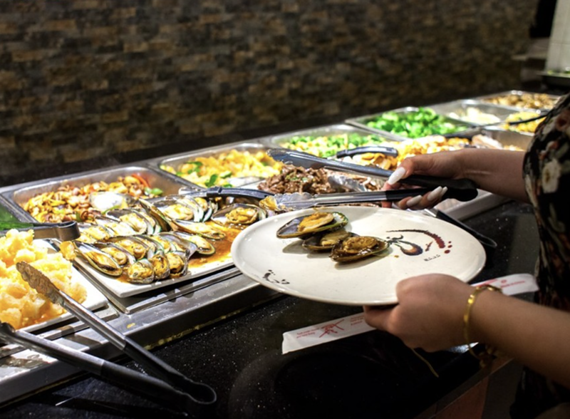 Image: Ginza Japanese Buffet has one of the best buffets in Miami and features all-you-can-eat sushi