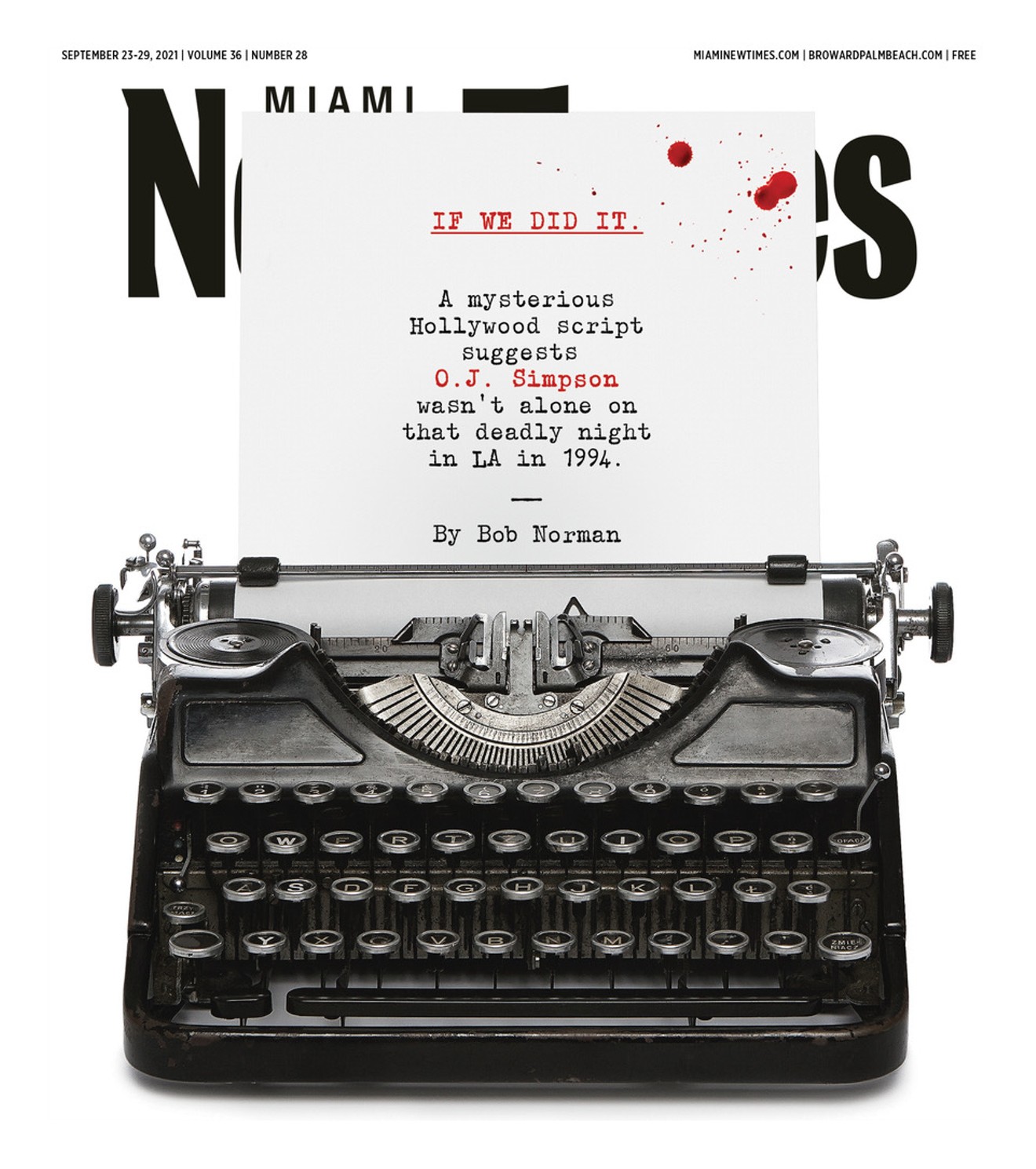 The cover of the September 23, 2021, issue of Miami New Times