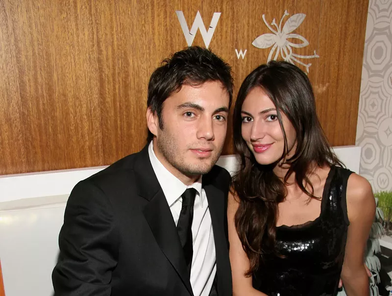 Image: Fabian Basabe and his wife at the W VIP lounge in New York City in 2006.