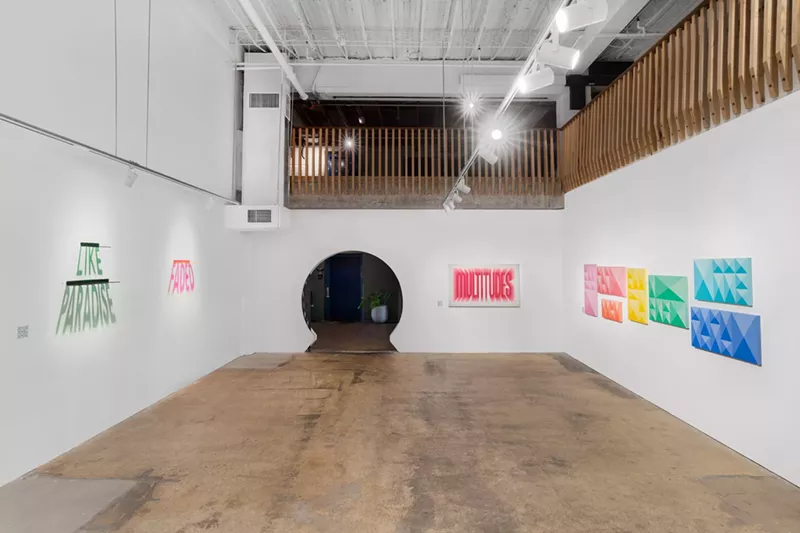 Image: Installation view of Jessy Nite's "Multitudes" at Club Gallery