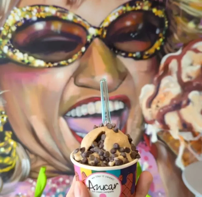Image: Azucar's "Go Panthers" ice cream is a Panther coffee ice cream with chocolate chunks.