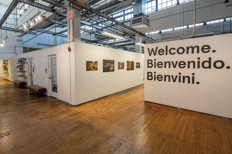 Image: All who enter Bakehouse Art Complex today are greeted by this Welcome wall.