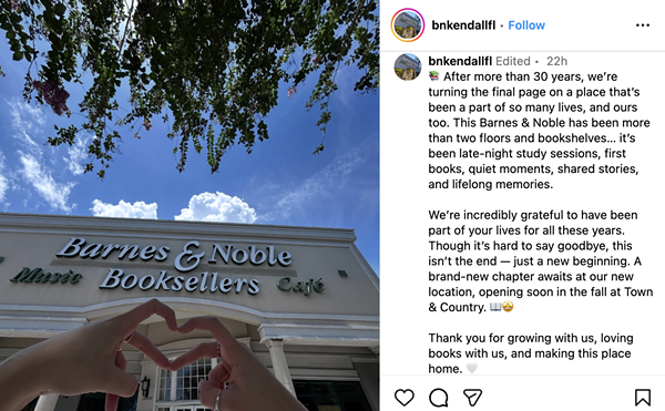 Image: Barnes & Noble West Kendall Announces Closing Date, but a New Store Is Coming Soon