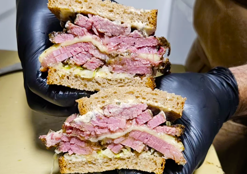 The Reuben sandwich is made of Beauregard's Fine Meats & Butchery's drool-worthy pastrami.