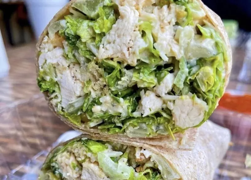 Image: The chicken caesar salad wrap from Vinny's Cafe in Boca Raton has been named the best in Florida.