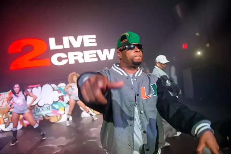 Image: Brother Marquis performing on stage at LIV nightclub in Miami Beach