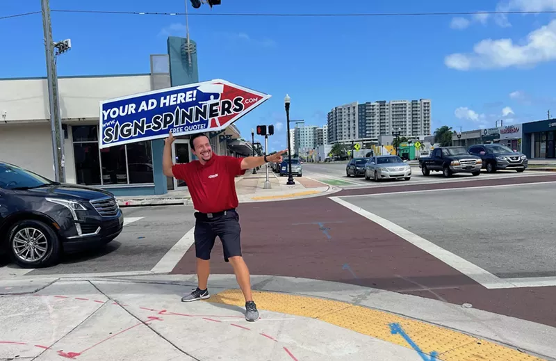 Image: If you've driven in the tri-county area, chances are you've encountered Bryan Sanchez on a street corner.