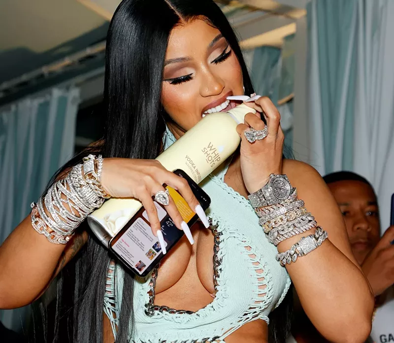 Image: Cardi B at the Miami launch party for Whipshots.
