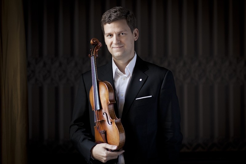 Distinguished Canadian violinist James Ehnes will perform John Williams' "First Violin Concerto" with the New World Symphony on Saturday, May 11, and Sunday, May 12.