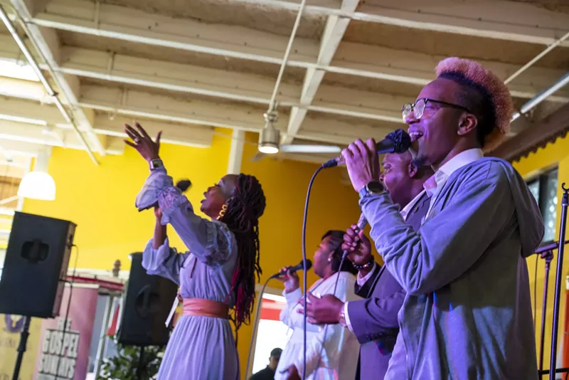 Image: Gospel singers on stage