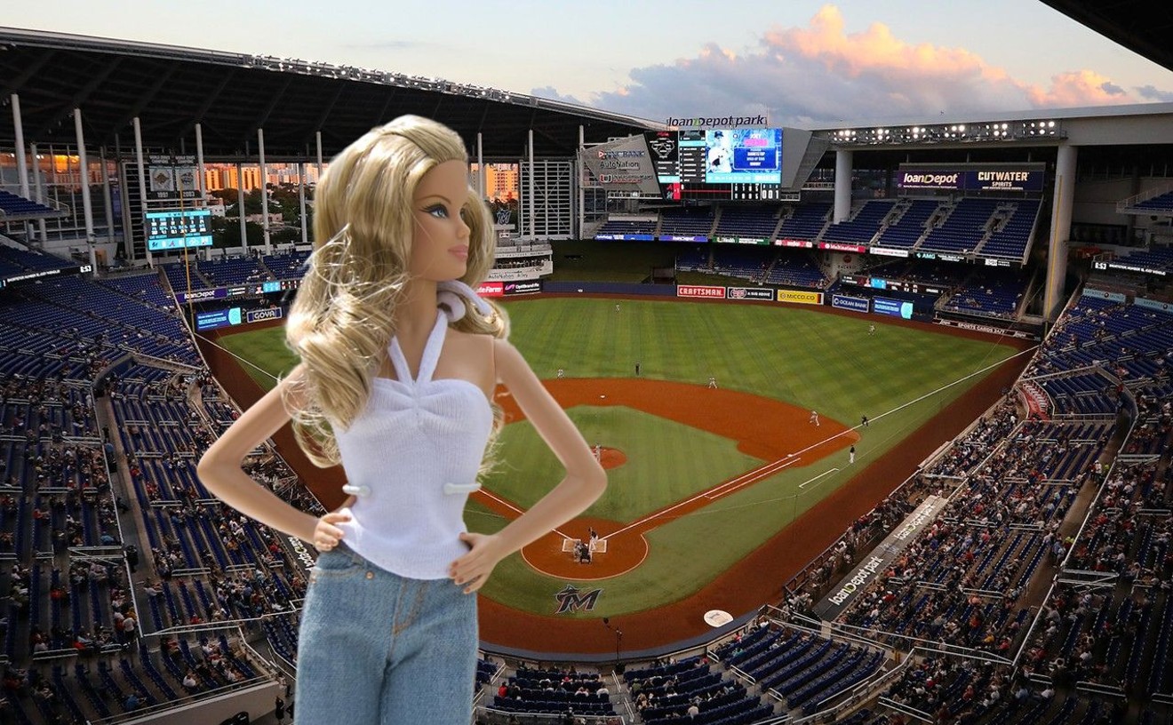 C'mon Barbie, Let's Go Party — At the Marlins Game!