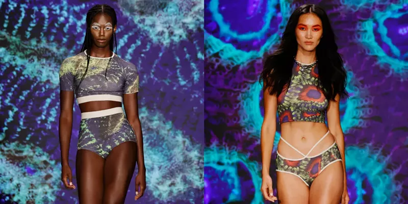 Image: Coral Morphologic collaborated with designer Natasha Tonić on a swimwear collection with patterns inspired by coral forms.