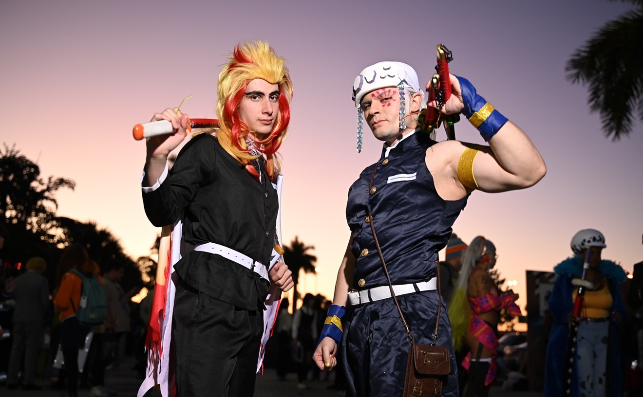 Two cosplayers at OtakuFest in Miami