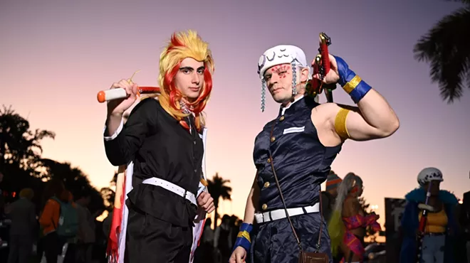 Two cosplayers at OtakuFest in Miami