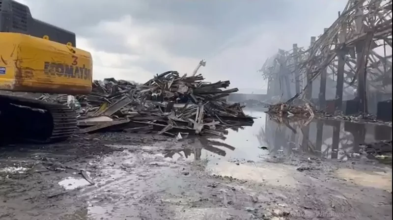 Image: A fire sparked February 12, 2023, ravaged the Miami-Dade Resource Recovery Facility run by Covanta.