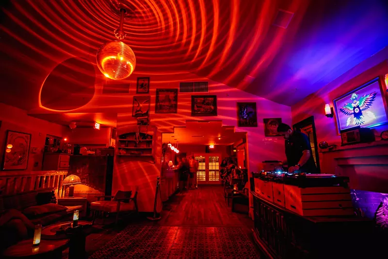 Image: The interior of the original Eagle Room at Freehand Miami