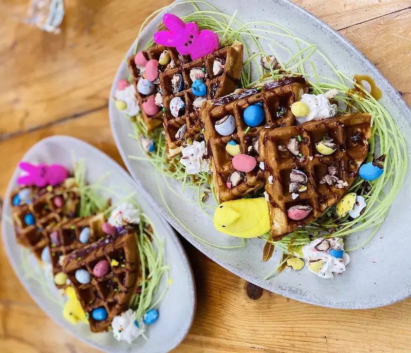 Image: Sugarcane Raw Bar & Grill's festive waffles
