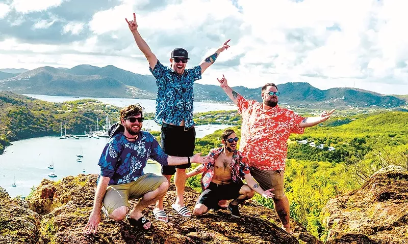 Image: Give It Up’s “Island Time” video will resonate with Generation Xers and Millennials thinking about their next vacation, Gordon explained. The band appeals to people in their late thirties and early forties.