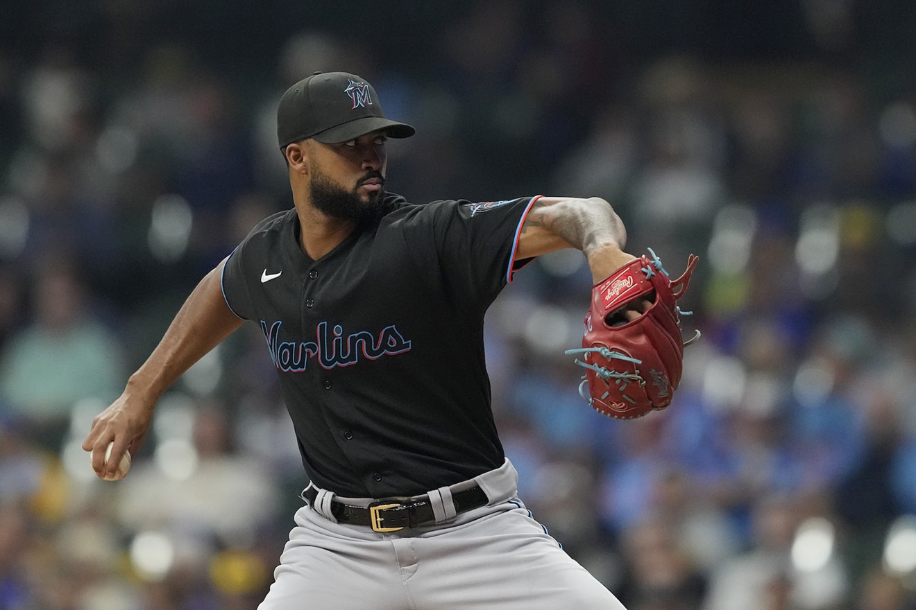 Sandy Alcántara, who'd damned well better be your 2022 NL Cy Young Award winner, pitches against the Milwaukee Brewers in his final start of the season — yet another gem.