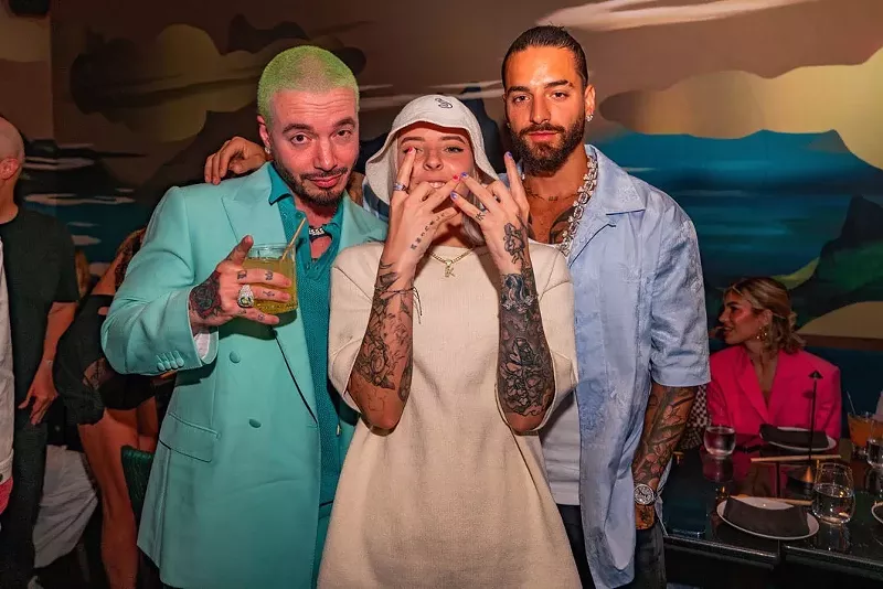 Image: J Balvin, Young Miko, and Maluma
