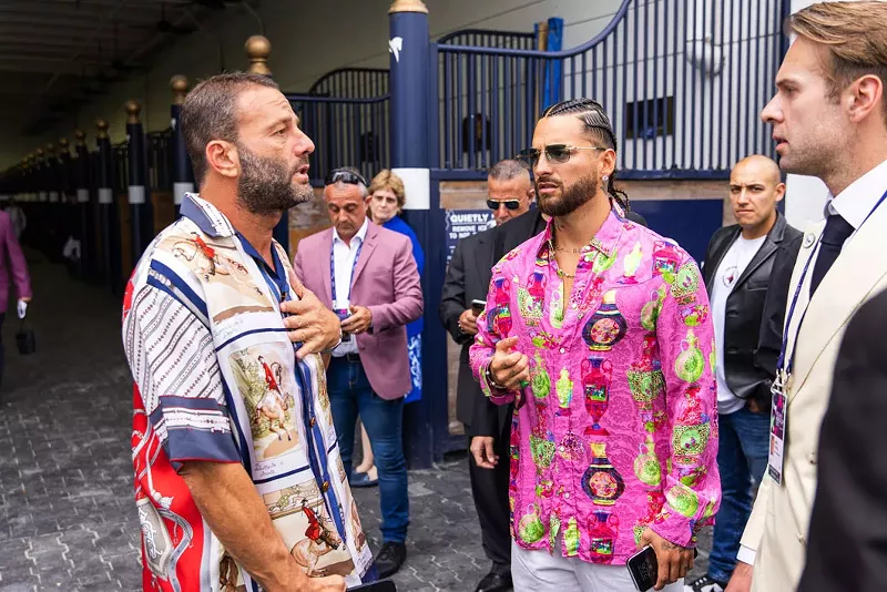 Image: Maluma and David Grutman