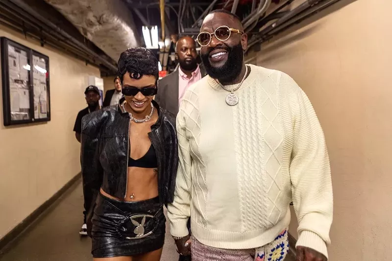 Image: Christina Mackey and Rick Ross