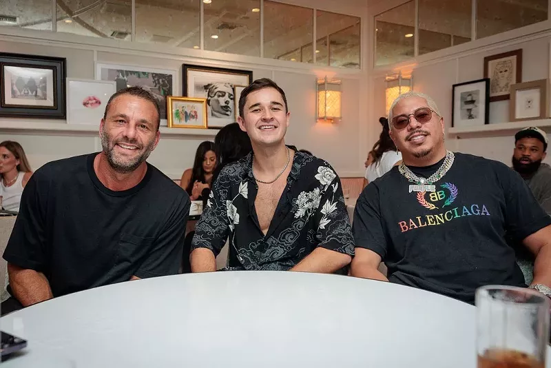 Image: David Grutman, John Summit, and Purple