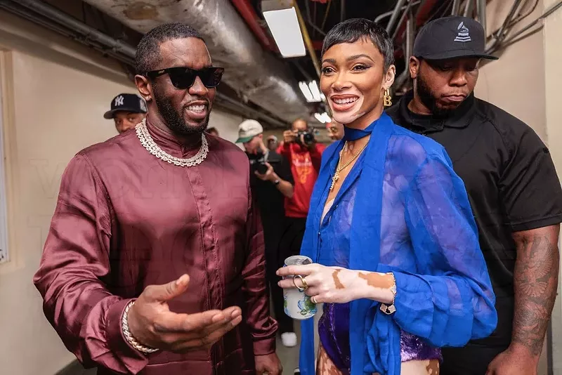 Image: Diddy and Winnie Harlow