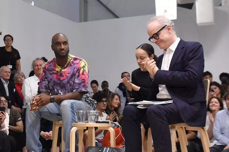 Image: Virgil Abloh (left) was no stranger to Miami's cultural scene.