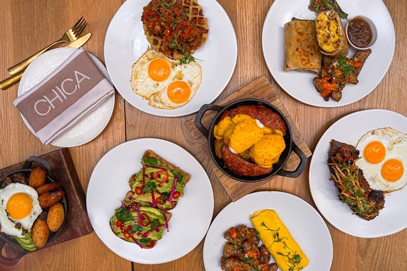 Chica offers a brunch spread that marries Florida vibes with Latin favorites.