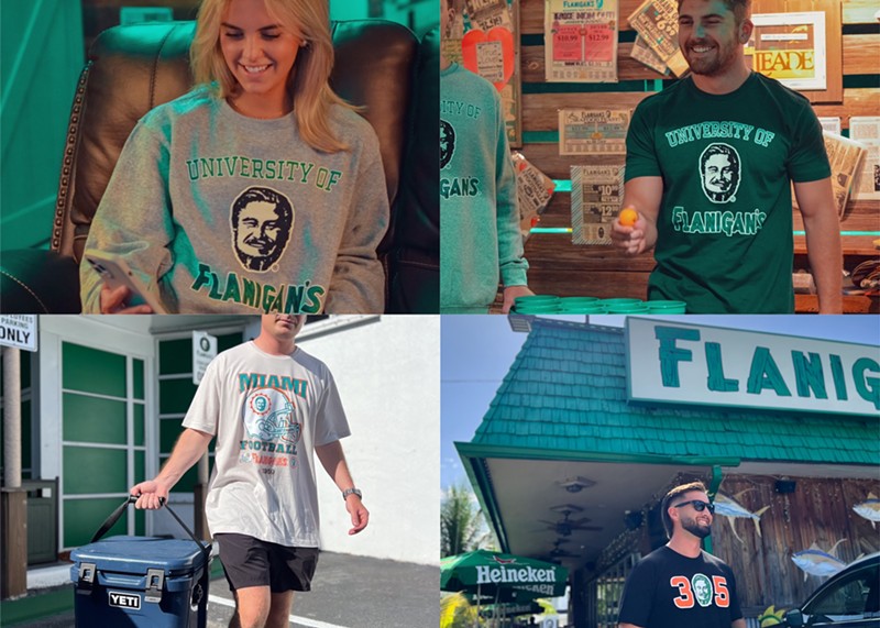 Flanigan's new tailgate line of apparel and merchandise is selling out just hours after launching.