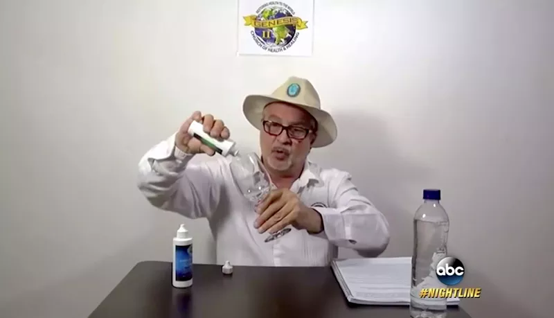 Image: Mark Grenon will stand trial in Miami, charged with creating a fake church to peddle industrial bleach as a “miracle cure” for COVID-19.