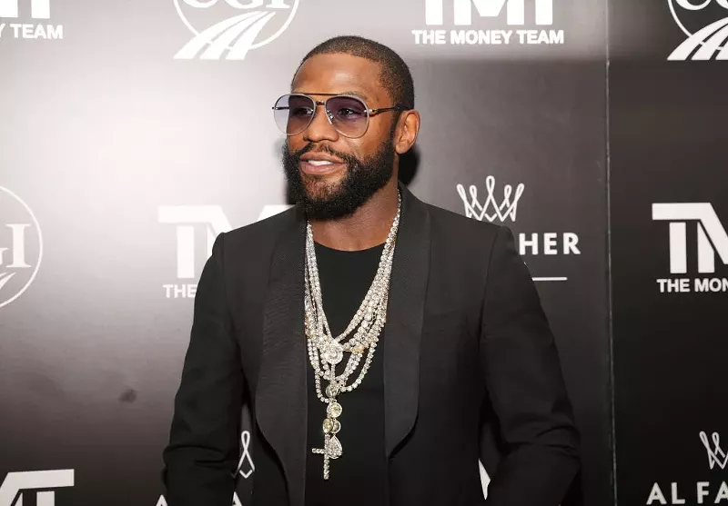 Image: Floyd Mayweather Jr. attends his birthday bash at The Gabriel Miami South Beach on February 24, 2022.