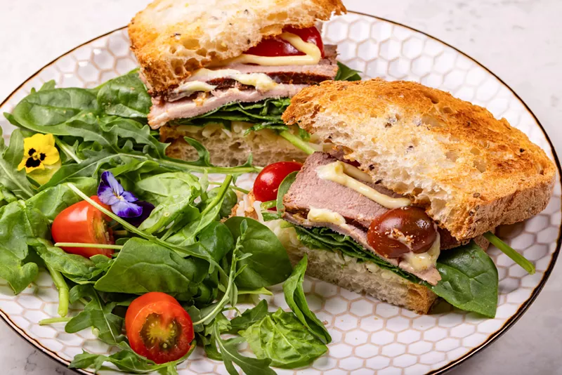 Image: a sandwich