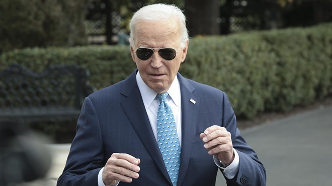 President Joe Biden sporting signature shades