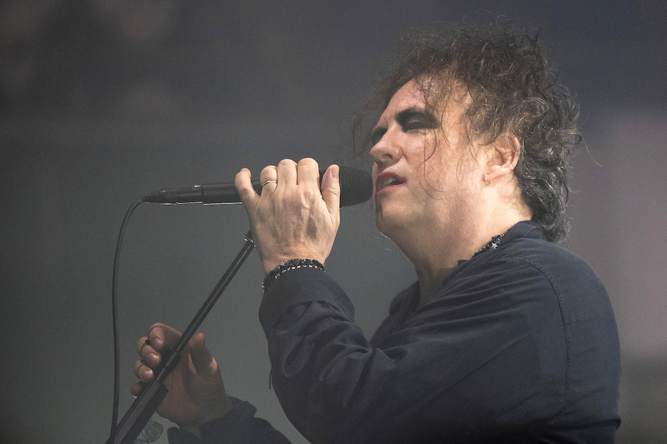 Lead singer Robert Smith of the Cure