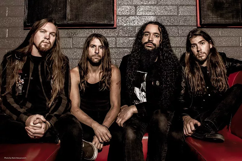 Image: Havok: (From left) Reece Alan Scruggs, Pete Webber, David Sanchez, Brandon Bruce