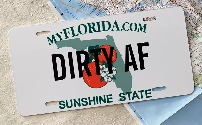Image: HAWK2AH: License Plates Too Smutty for Florida Roadways
