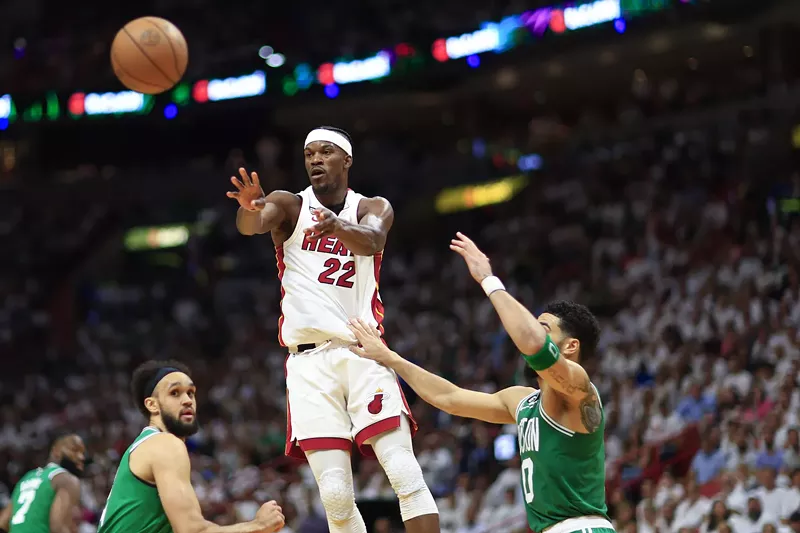 Image: Oddsmakers be damned, the Miami Heat's Jimmy Butler is on a mission to win his first NBA championship.