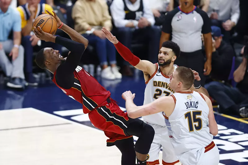 Image: Bam Adebayo of the Miami Heat in Game 5 of the 2023 NBA Finals at Ball Arena on June 12, 2023 in Denver, Colorado