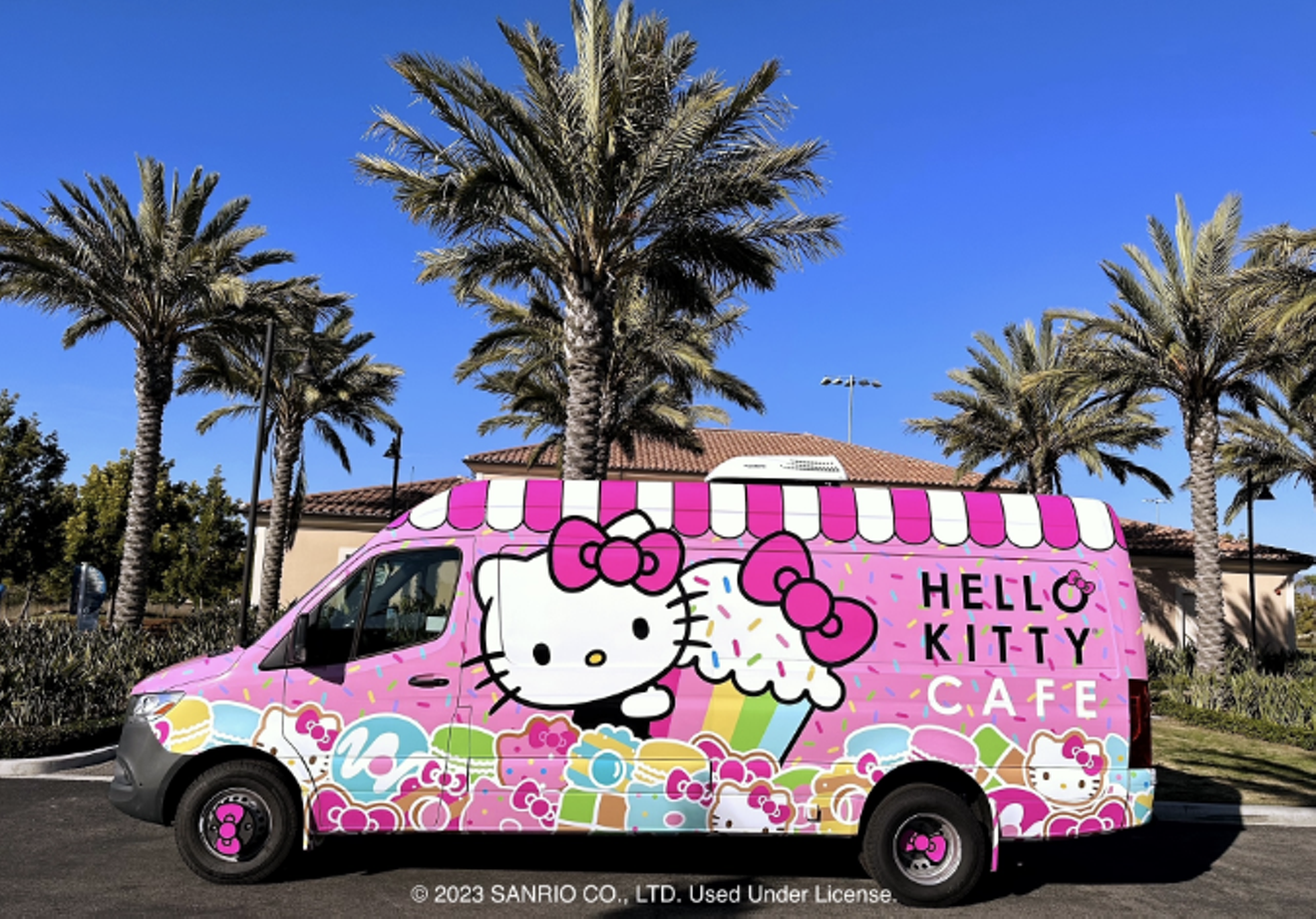 The Hello Kitty Cafe Truck is rolling into malls across Miami with three pink stops on January 20, January 27, and February 3.