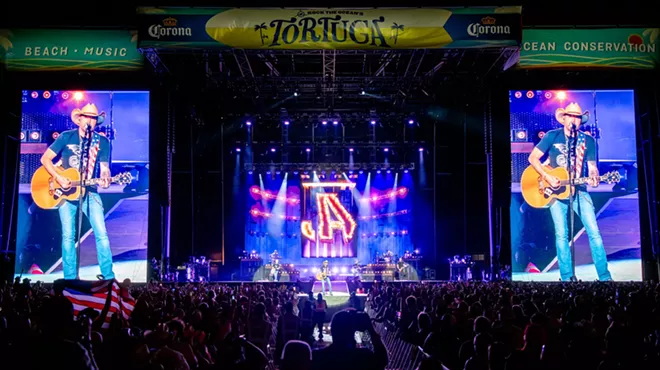 The main stage at Tortuga Music Festival