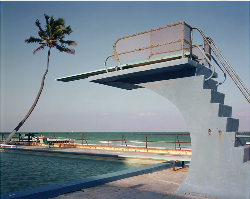 Image: Photo of diving board and pool