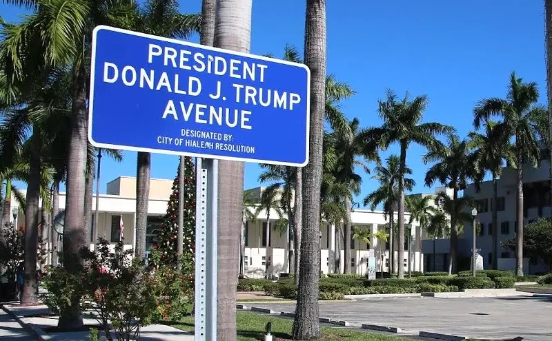 Image: Hialeah Unveils President Donald J. Trump Ave. Will Miami-Dade County Follow Suit?